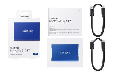 Mavi Taşınabilir SSD T7 USB 3.2 Gen 2 1TB (Mavi)