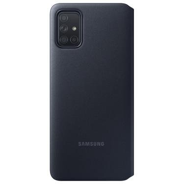 Siyah Galaxy A71 S View Cüzdan Kılıfı