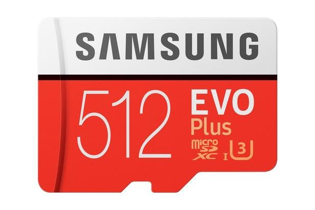 Kırmızı SD Adaptörlü EVO Plus microSD Hafıza Kartı 512GB
