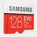 Kırmızı EVO Plus microSD Hafıza Kartı 128GB