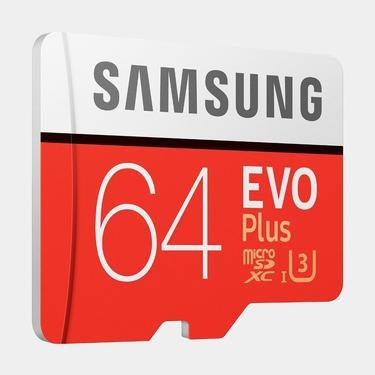 Kırmızı EVO Plus microSD Hafıza Kartı 64GB