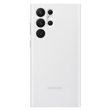 Samsung Galaxy S22 Ultra Akıllı Ekranlı Kılıf - Beyaz